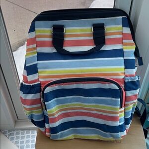 Thirty One Adventure Backpack in Vista Stripe